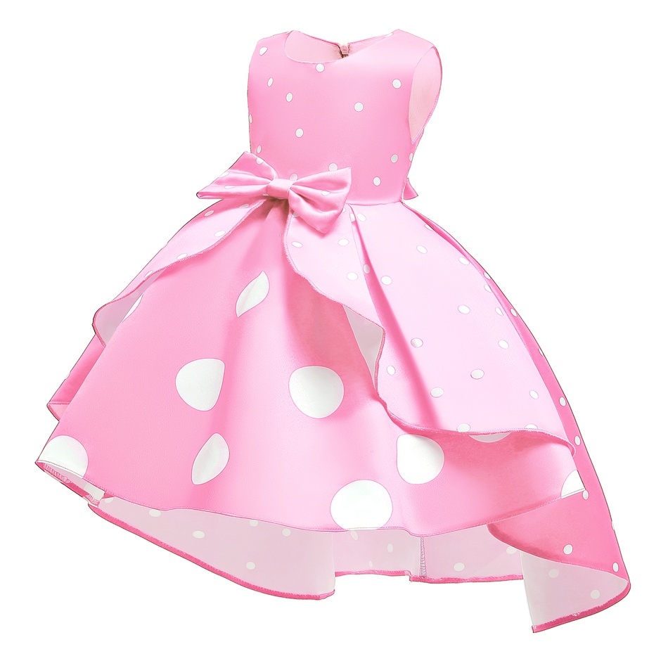 Beautiful Dotted Layered Sleeveless Party Dress
